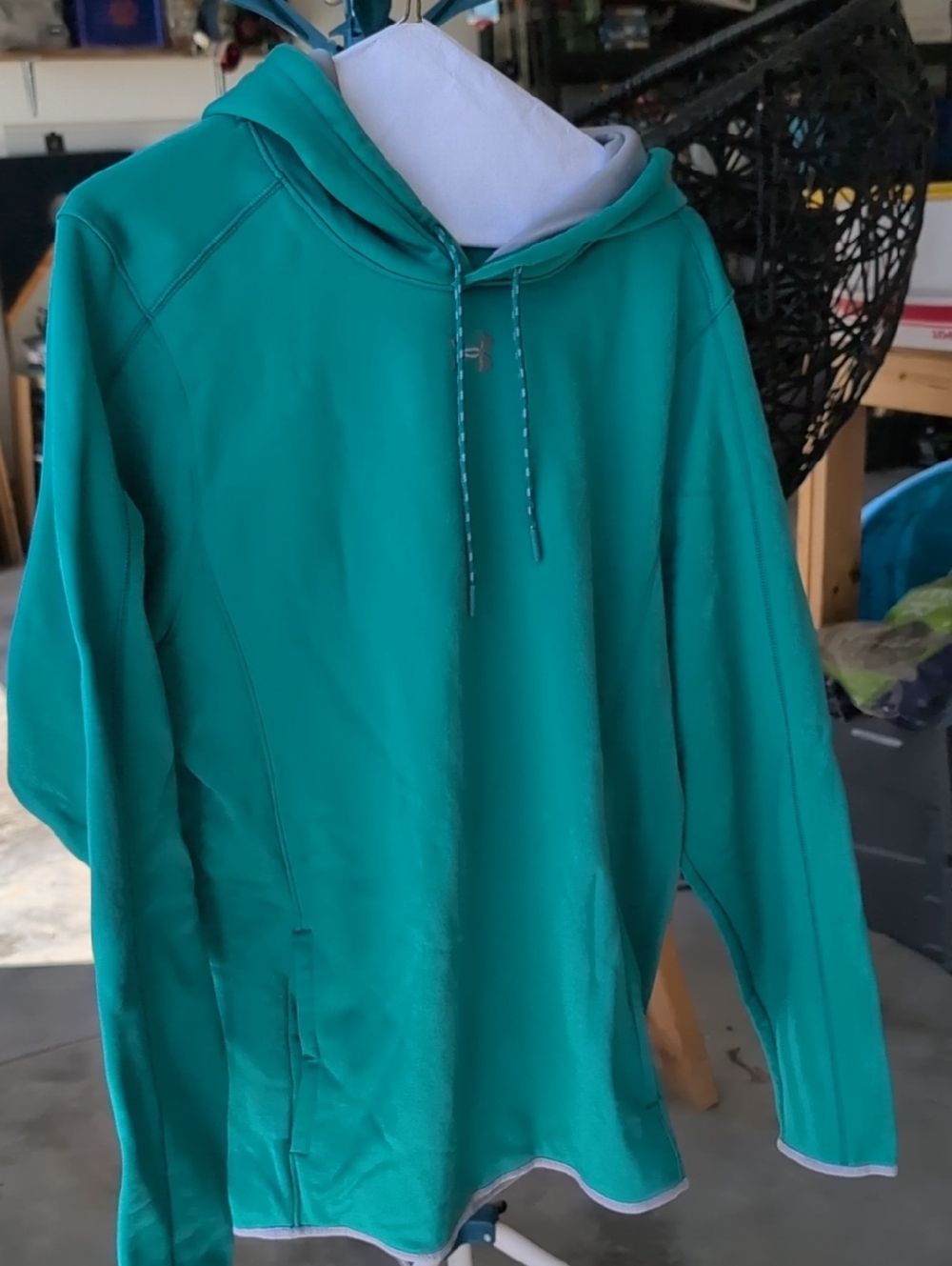 LG Teal Fleece-Lined Active Pullover Under Armor